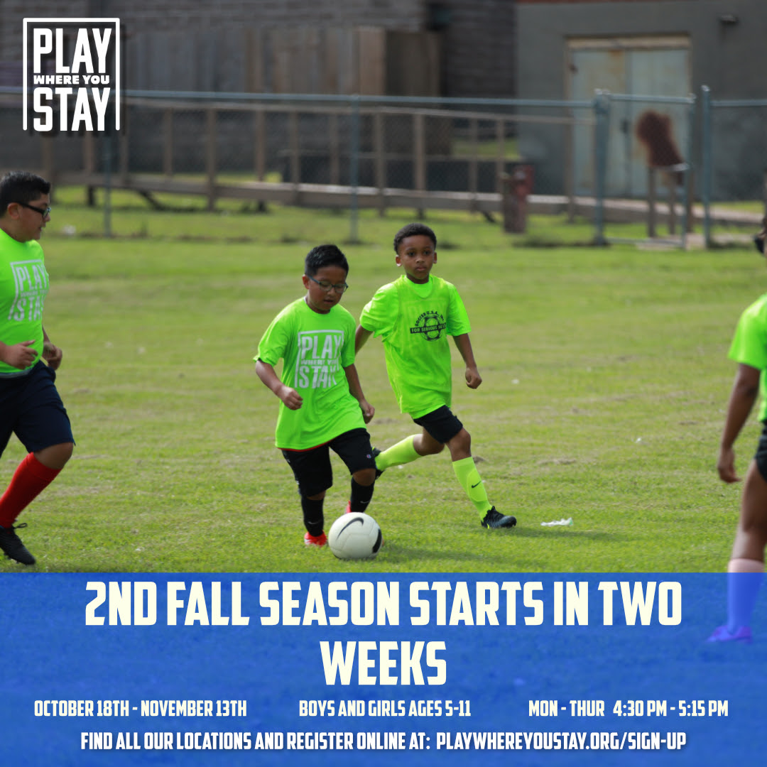 Our 2nd Fall Season for players ages 5-11 start in two weeks! Let your friends know and save your spot today!