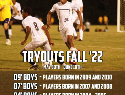 Tryouts for our competitive boys teams will be May 30th – June 10th!